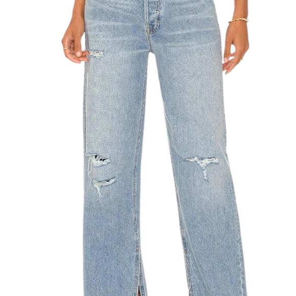 NWT GRLFRND Liya Low Rise Boyfriend Jeans from Revolve - Picture 3 of 15